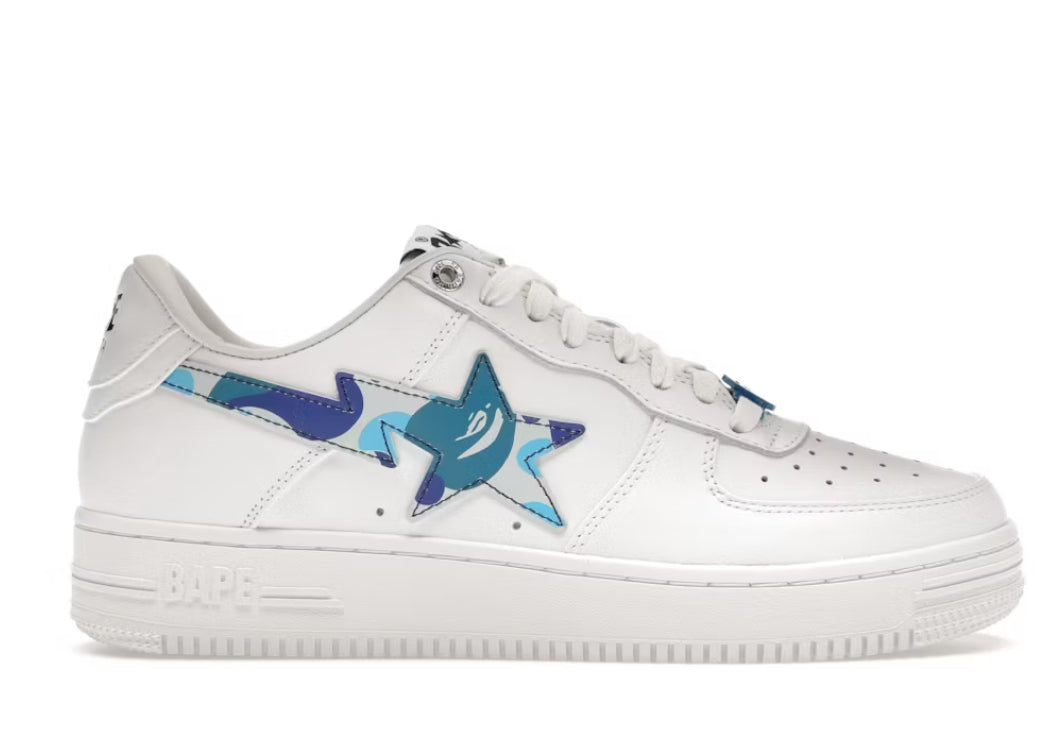 Bape Star White ABC Camo Blue