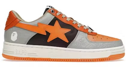 A Bathing Ape Bape Sta Orange Grey