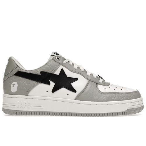 BAPE STAR Low White Grey Black