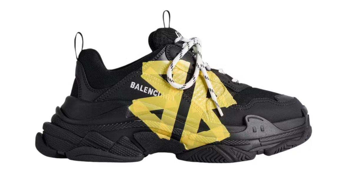 Nastro Balenciaga Triple S tipo
nero giallo